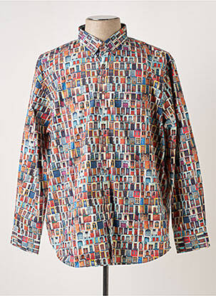 Chemise manches longues marron DARIO BELTRAN pour homme