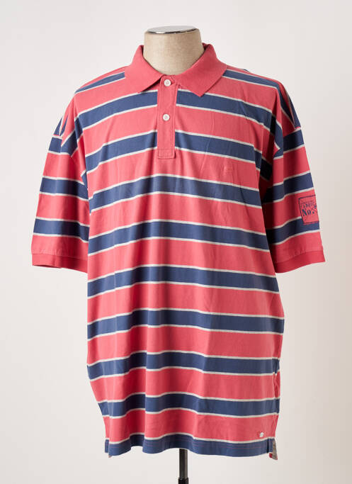 Polo imprimé rayures manches courtes rouge CAMEL ACTIVE homme