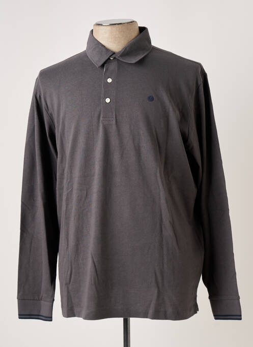 Polo manches longues manches longues gris SERGE BLANCO homme