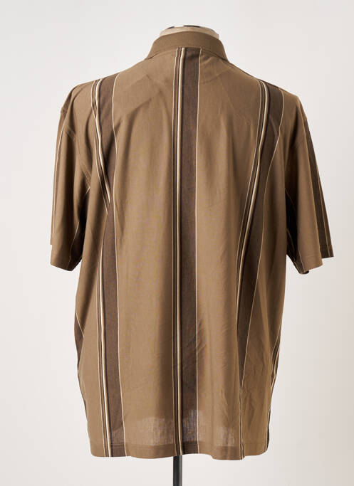 Polo marron IMPACT pour homme