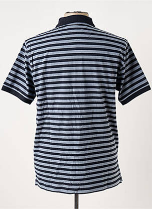 Polo tissage jersey manches courtes bleu EDEN PARK homme