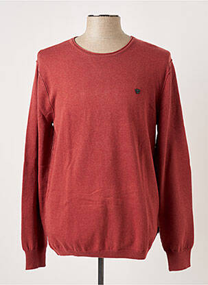 Pull col rond manches longues marron KAPORAL homme