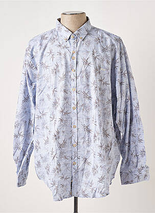 Chemise manches longues imprimé fantaisie bleu DARIO BELTRAN homme