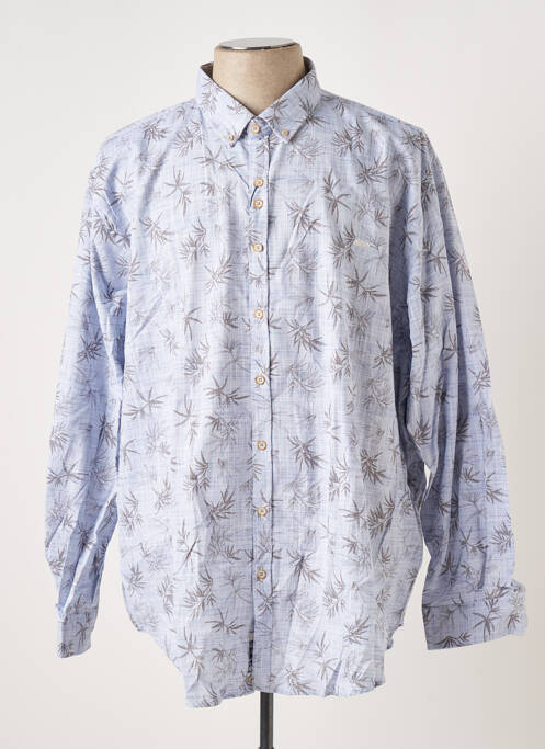 Chemise manches longues imprimé fantaisie bleu DARIO BELTRAN homme