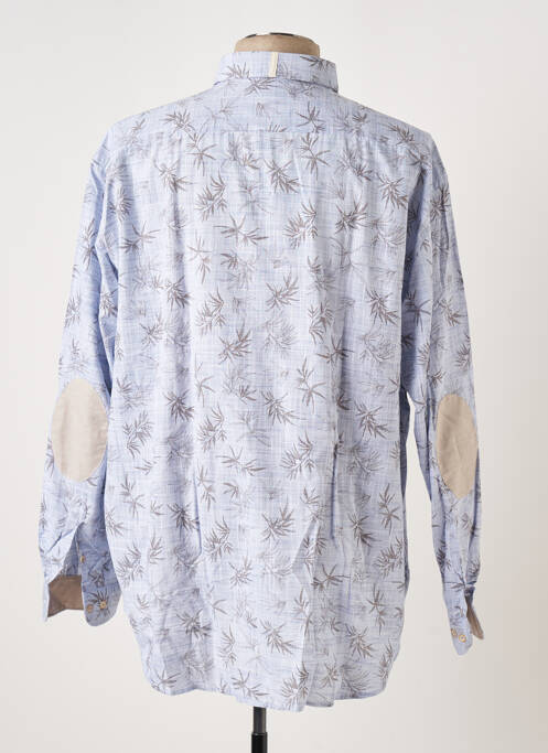 Chemise manches longues imprimé fantaisie bleu DARIO BELTRAN homme