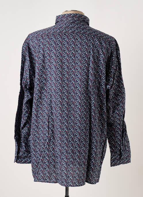 Chemise manches longues coupe droite bleu CASAMODA homme
