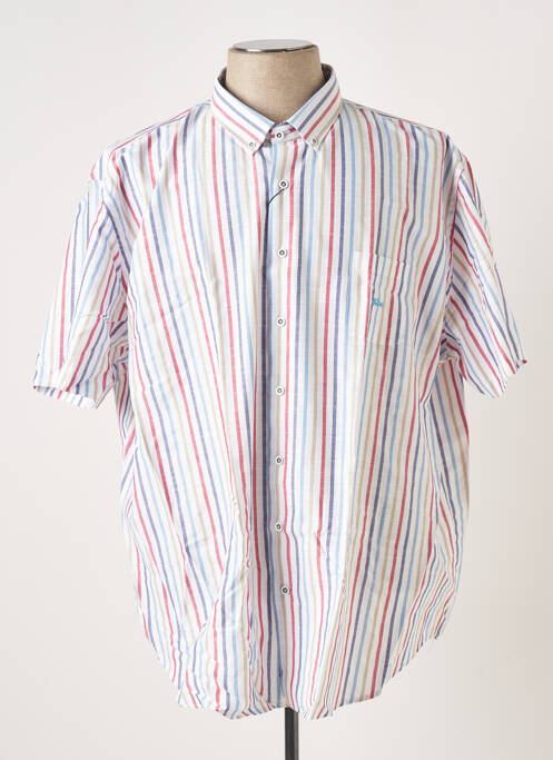 Chemise manches courtes poches bleu DARIO BELTRAN homme