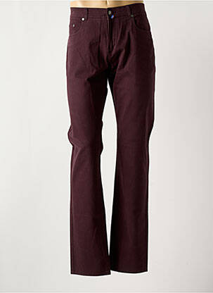 Pantalon droit stretch taille normale violet EMYLE homme