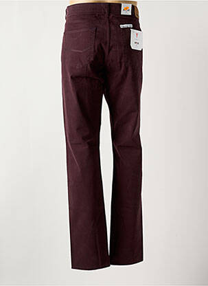 Pantalon droit stretch taille normale violet EMYLE homme