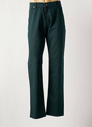 Pantalon droit stretch taille normale vert DARIO BELTRAN homme
