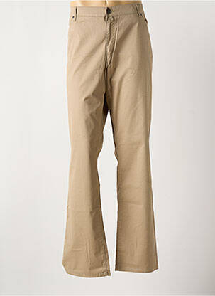 Pantalon droit stretch taille normale marron GIANNI MARCO homme