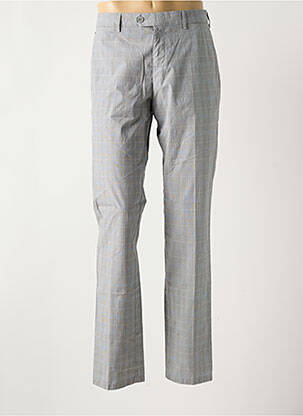 Pantalon chino fermeture zippée sous rabat avec crochet taille normale gris MEYER homme
