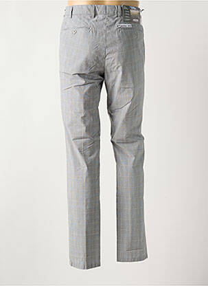 Pantalon chino fermeture zippée sous rabat avec crochet taille normale gris MEYER homme