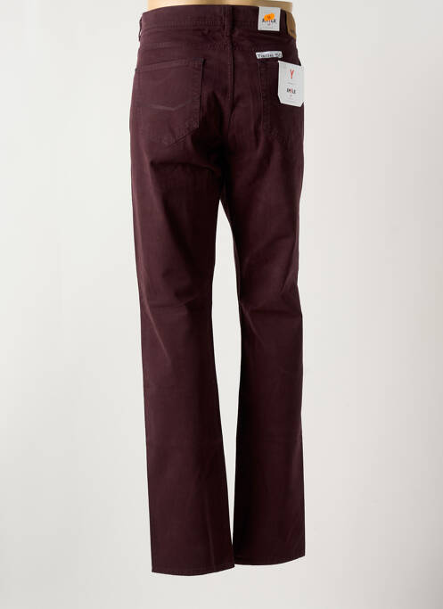 Pantalon droit stretch taille normale violet EMYLE homme