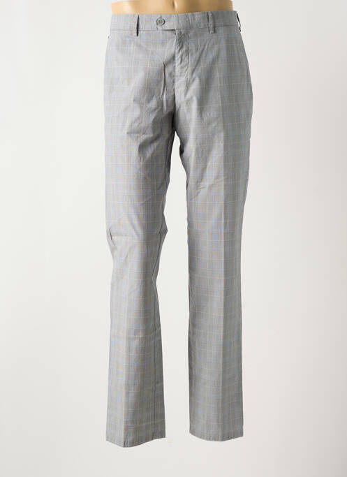 Pantalon chino fermeture zippée sous rabat avec crochet taille normale gris MEYER homme