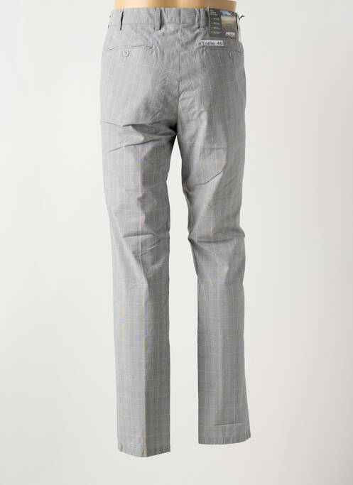 Pantalon chino fermeture zippée sous rabat avec crochet taille normale gris MEYER homme