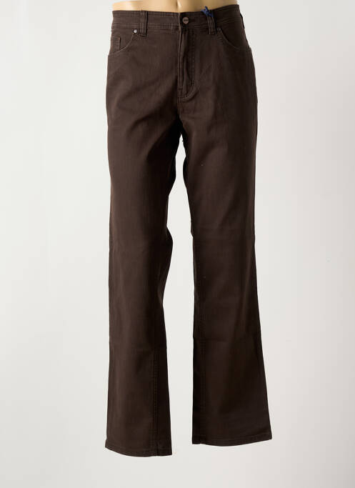 Jeans coupe droite broderie rivets taille normale marron PADDOCK'S homme