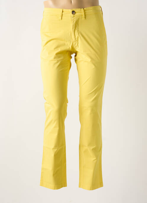 Pantalon chino stretch taille normale jaune EDEN PARK homme