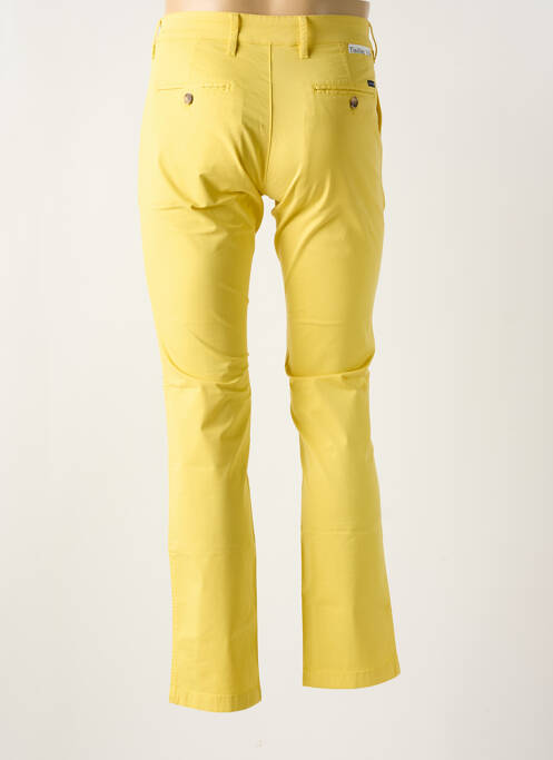 Pantalon chino stretch taille normale jaune EDEN PARK homme