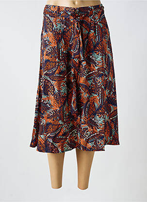 Jupe mi-longue taille normale orange DAMART femme