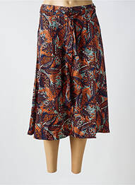 Jupe mi-longue taille normale orange DAMART femme