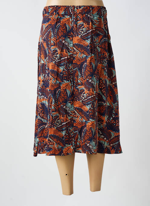 Jupe mi-longue taille normale orange DAMART femme