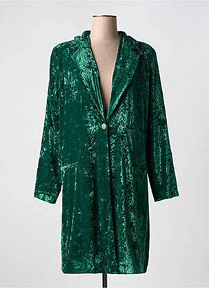 Veste casual col tailleur vert DANIELA femme