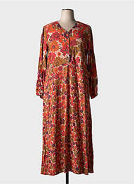 Robe longue manches longues manches longues rouge AGATHE & LOUISE femme