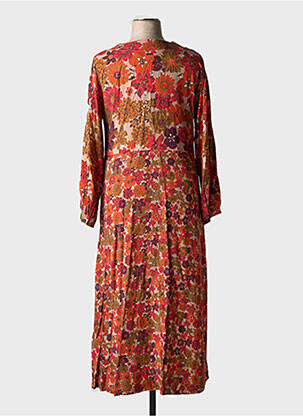 Robe longue manches longues manches longues rouge AGATHE & LOUISE femme