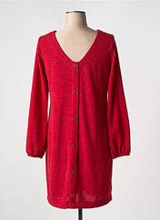 Robe pull rouge MALOKA pour femme seconde vue