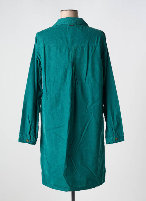 Robe mi-longue manches longues manches longues vert AGATHE & LOUISE femme