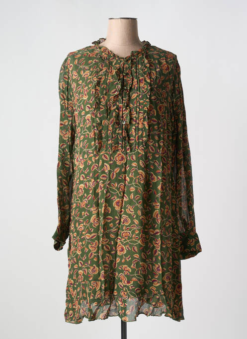 Robe mi-longue vert AGATHE & LOUISE pour femme