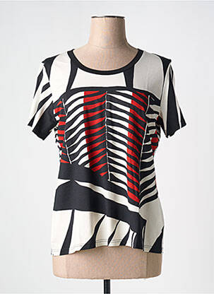 T-shirt imprimé fantaisie manches courtes blanc TELMAIL femme