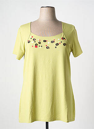 T-shirt stretch manches courtes vert TELMAIL femme