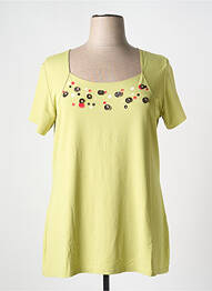 T-shirt stretch manches courtes vert TELMAIL femme
