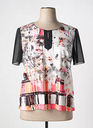 Blouse manches courtes manches courtes noir TELMAIL femme