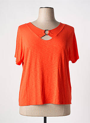 T-shirt stretch manches courtes rouge TELMAIL femme