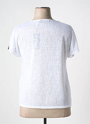 T-shirt imprimé fantaisie manches courtes blanc TELMAIL femme