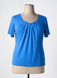 T-shirt stretch manches courtes bleu TELMAIL femme