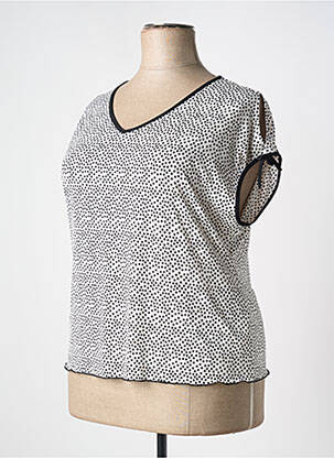 Top stretch manches courtes noir TELMAIL femme