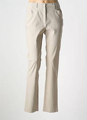 Pantalon flare stretch taille normale beige TELMAIL femme