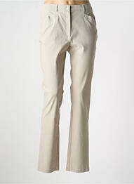 Pantalon flare stretch taille normale beige TELMAIL femme