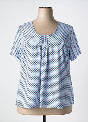 Blouse bleu PLURIELLES pour femme