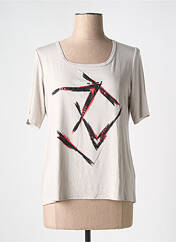 T-shirt beige TELMAIL pour femme seconde vue
