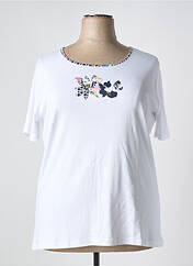 T-shirt blanc TELMAIL pour femme seconde vue