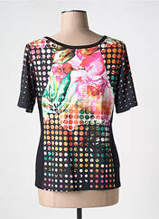 T-shirt noir TELMAIL pour femme seconde vue