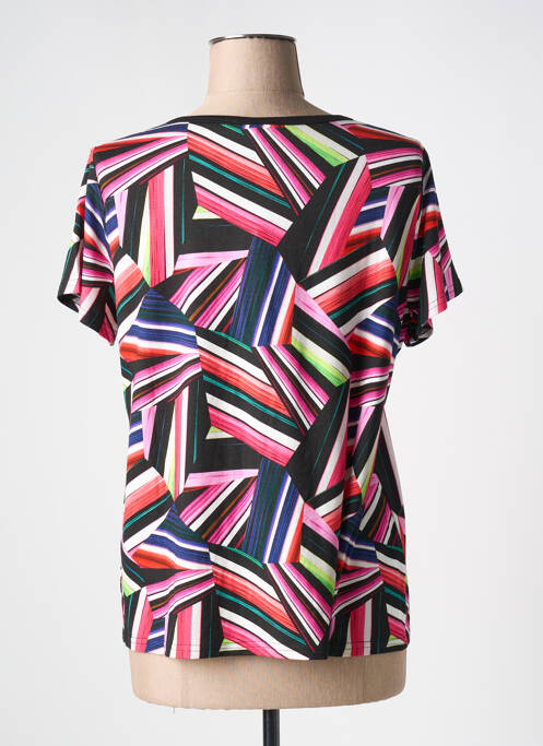 T-shirt imprimé fantaisie manches courtes noir TELMAIL femme
