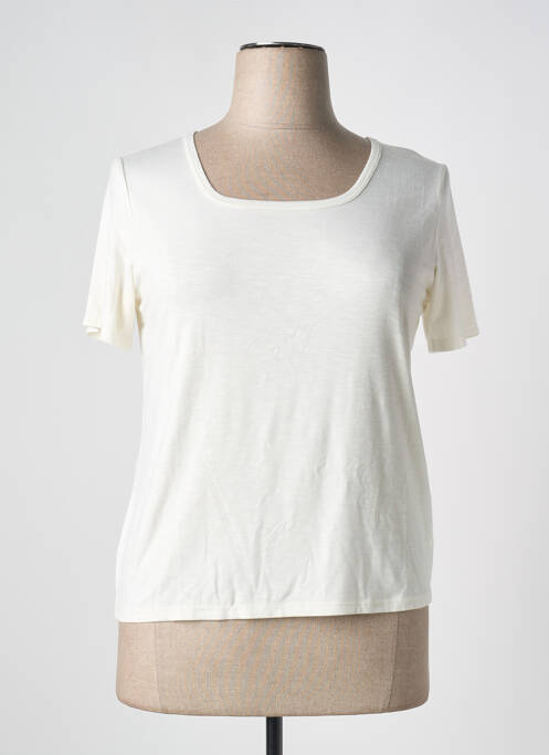 T-shirt stretch manches courtes blanc TELMAIL femme