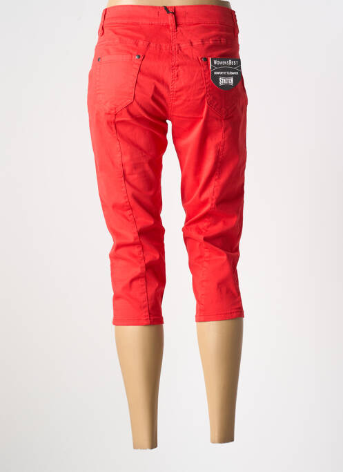 Pantacourt stretch taille normale rouge WOMENS BEST femme