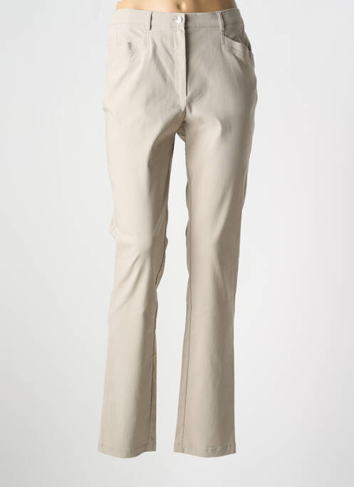 Pantalon flare beige TELMAIL pour femme